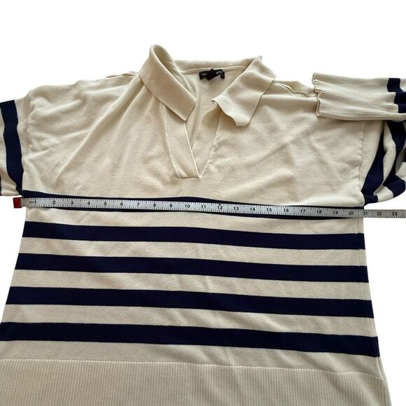 Saks Fifth Ave V-neck Striped Sweater size XL - Picture 2 of 7